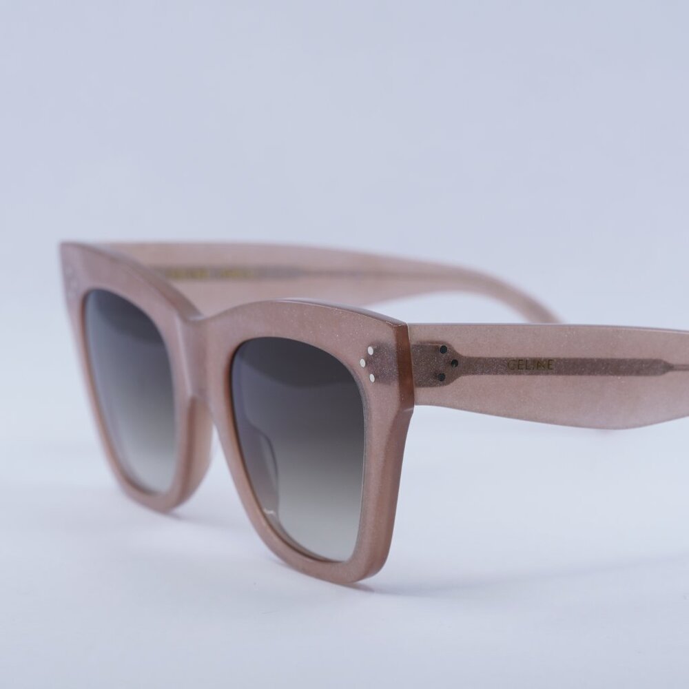 🕶️New Celine CL4004IN 74F Sunglasses Milky Pink Frame, Brown Lenses - Picture 10 of 11
